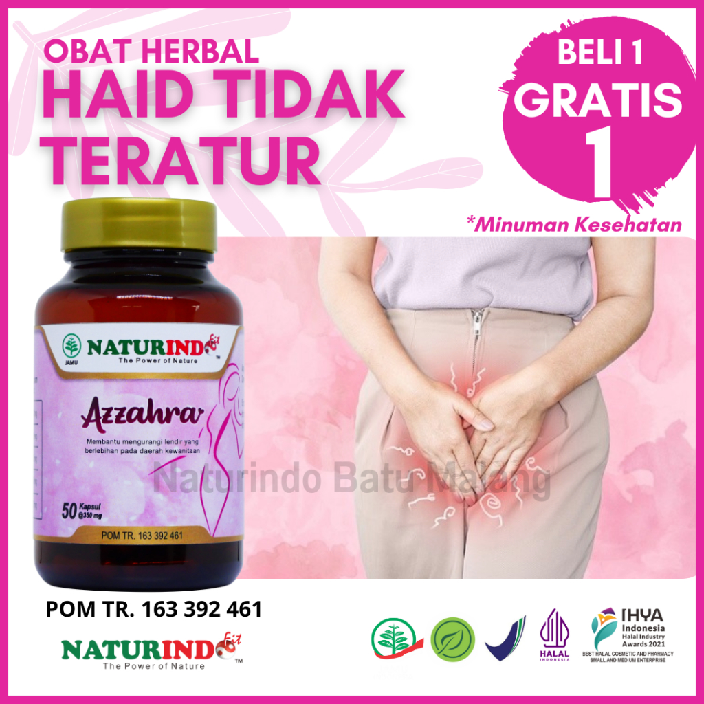 NATURINDO AZZAHRA Obat Herbal Pelancar Haid Obat Pelancar Haid Obat Pelancar Haid Ampuh Obat Melanca