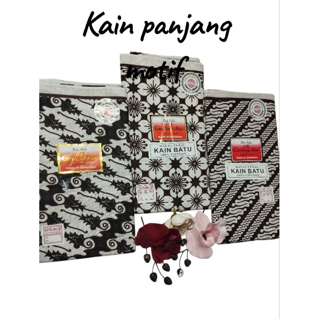 BAYAR DI TEMPAT KAIN PANJANG JARIK BATIK  CANTING MAS // kain samping motif batik mewah //kain batik
