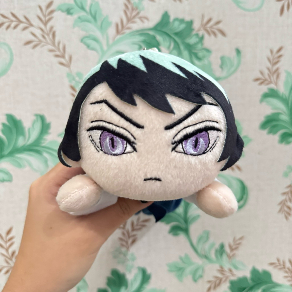 Ganci Demon Slayer Yushiro Nesoberi newtag — Sega Kimetsu no Yaiba plush keychain official gantungan