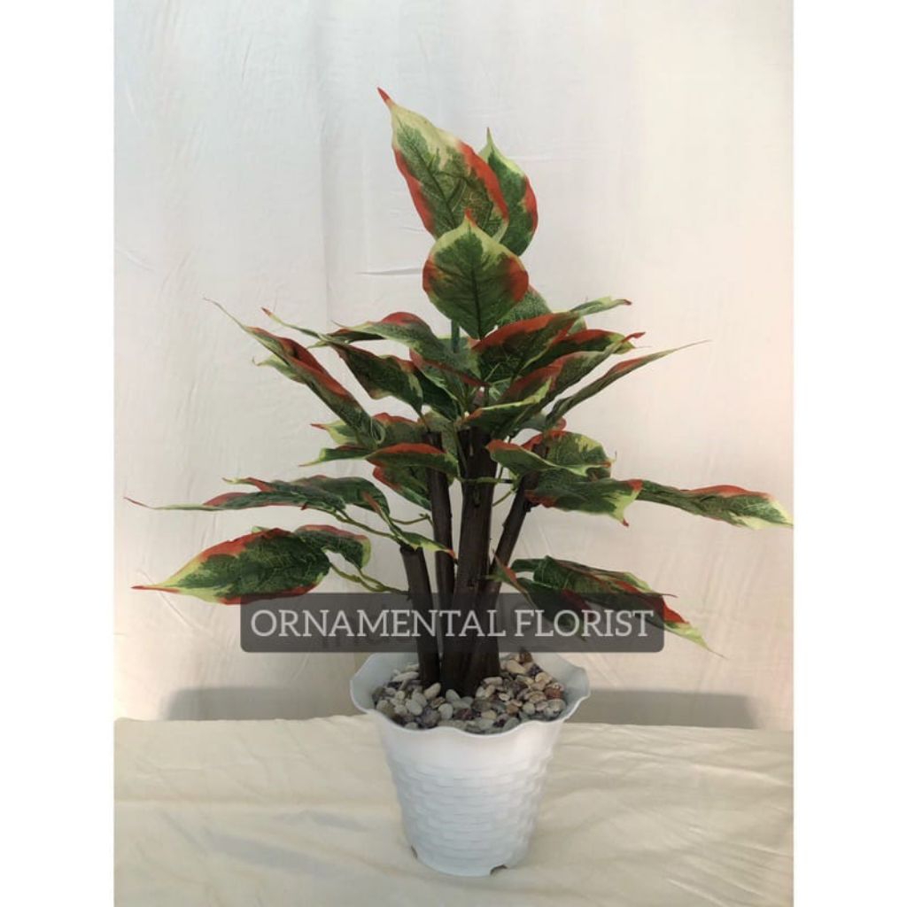 Pohon Shinfu Artificial Ukuran Tanggung Bunga Meja Dekorasi Pohon kecil Untuk di Meja Bunga Palsu Bu