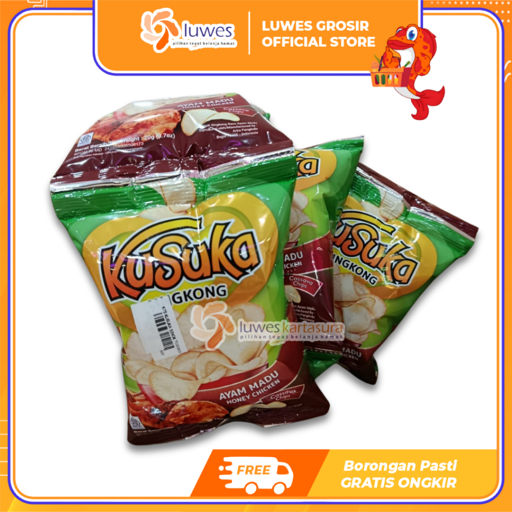 [GROSIR] Kusuka Singkong Jagung Renceng Isi 10 Pcs Makanan Ringan Rasa Ayam Madu Murah