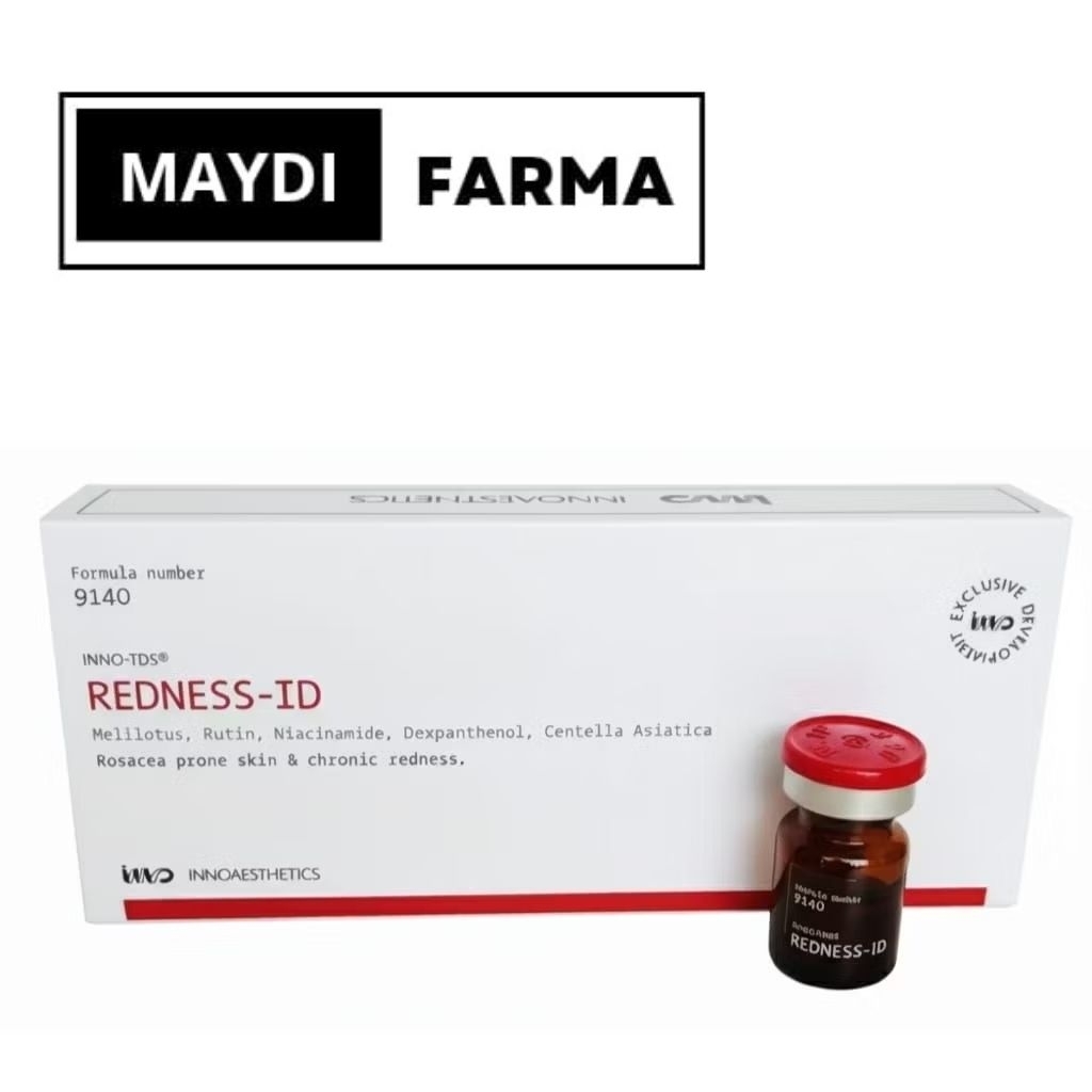 Inno-Tds Redness ID - Serum Meso Dermapen Rosacea,Iritasi wajah,kulit Sensitive,Kemerahan