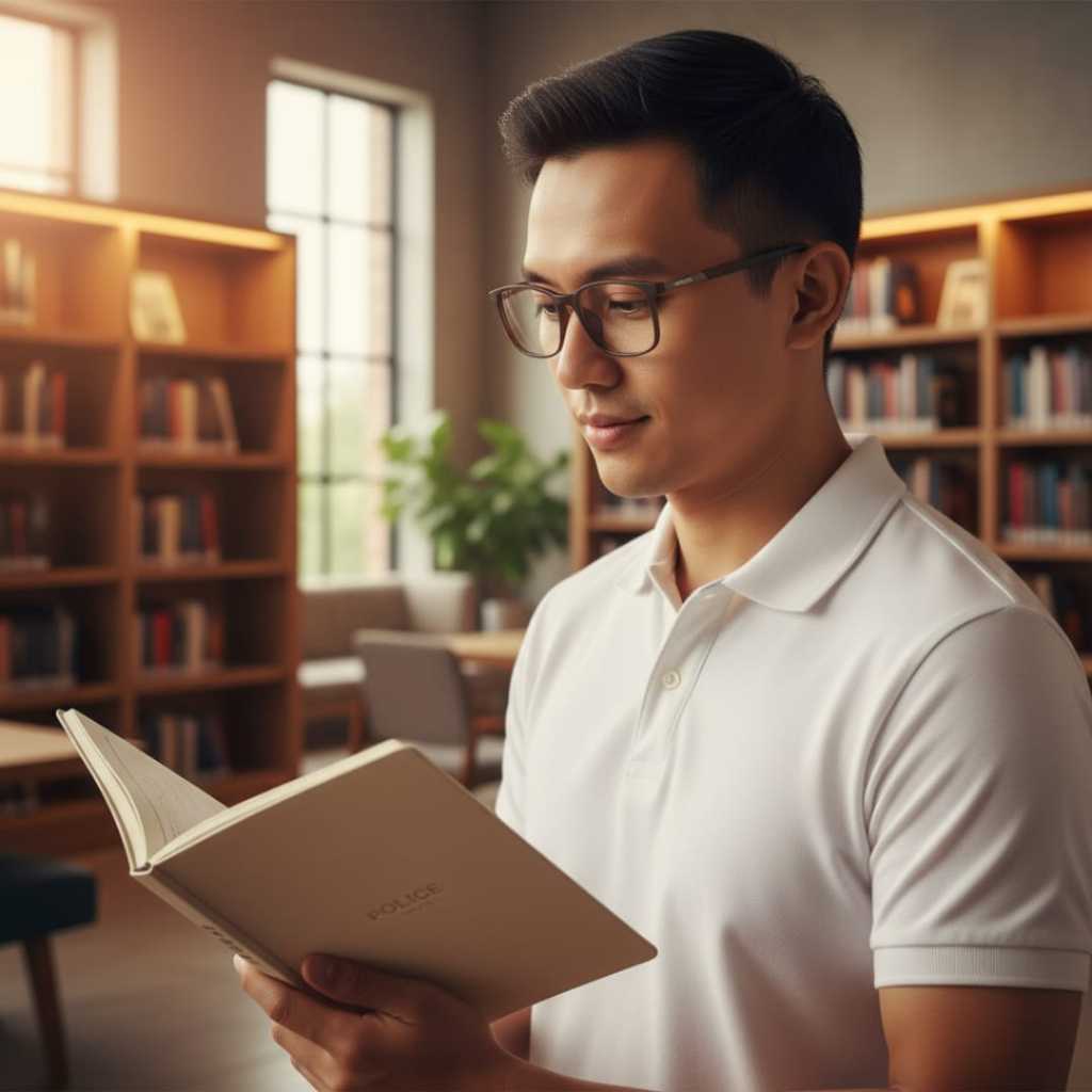 POLICE Kacamata Progresif Plus Baca Jalan Photocromic Anti Radiasi Pria Wanita Frame OVAL