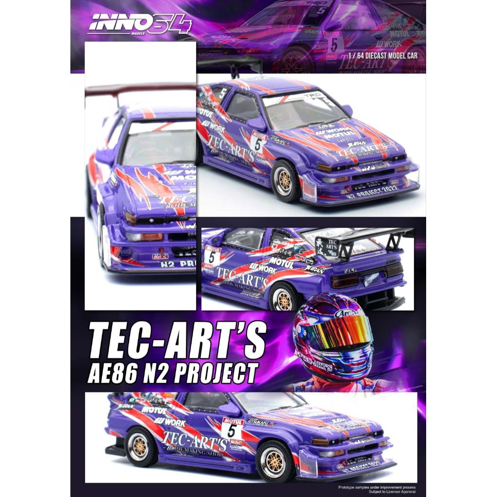 INNO64 TOYOTA SPRINTER TRUENO AE86 N2 PROJECT BY TEC-ART'S