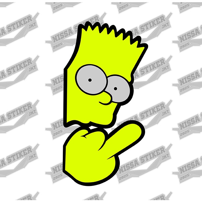 simpsons stiker cutting keren berkualitas
