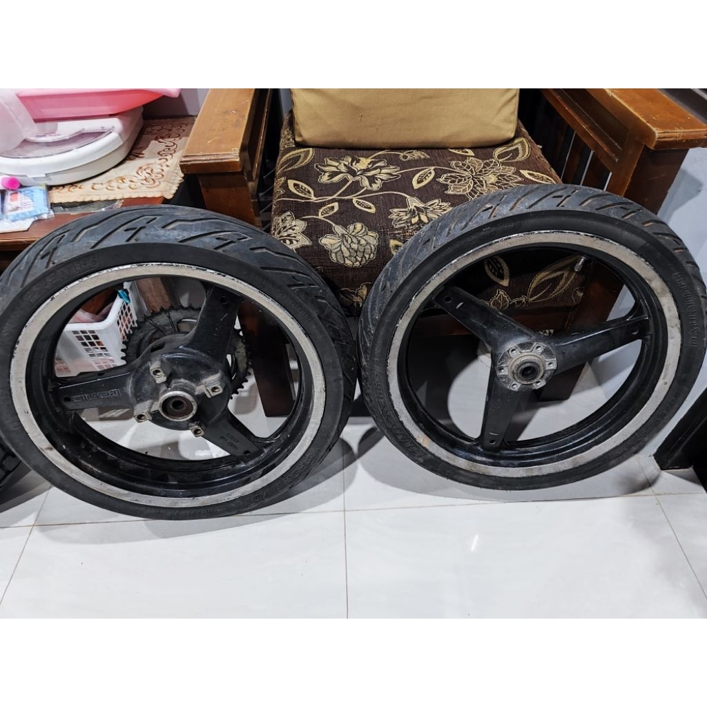 pelk velg racing axio honda tiger revo tirev new R17 double disc