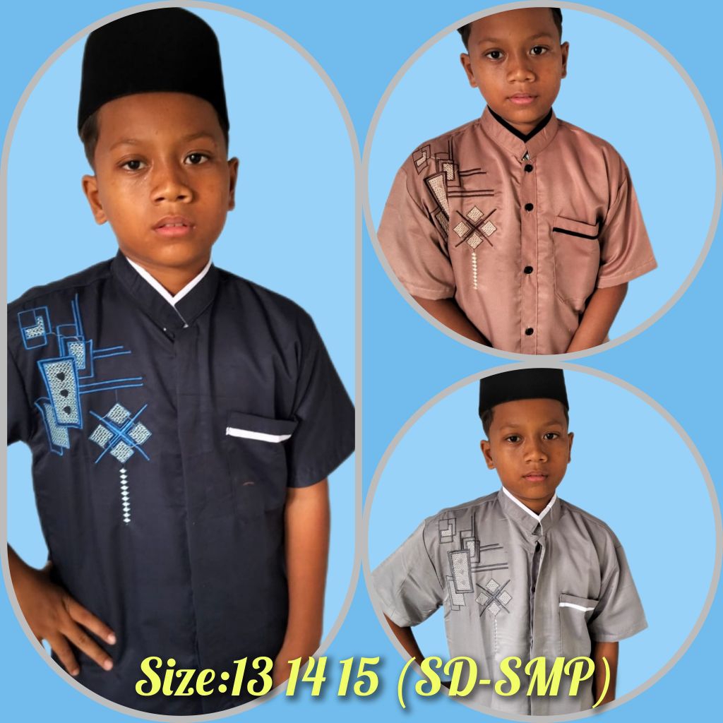 Koko anak bordir komputer bahan toyobo import