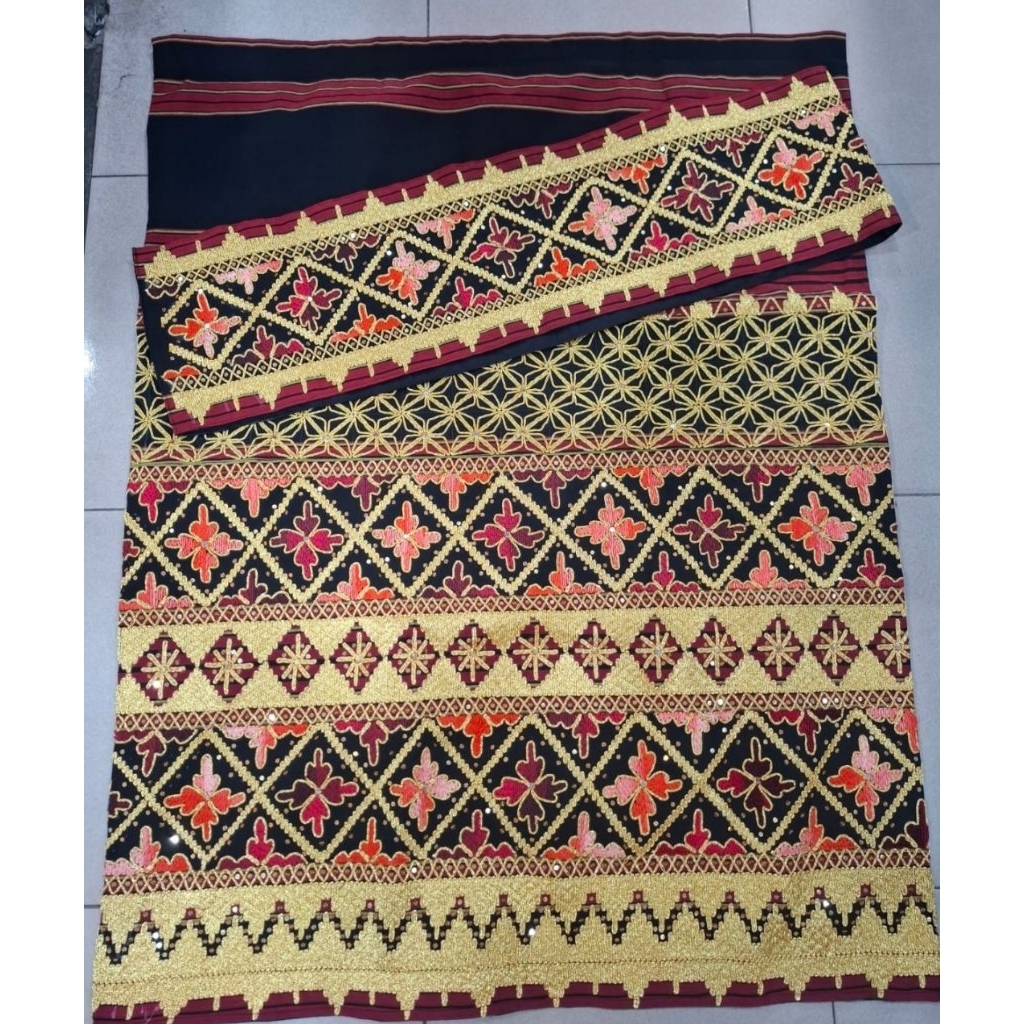 tapis lampung songket lampung antik sulam tangan