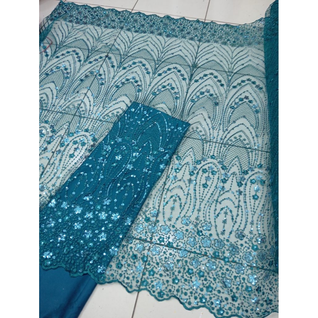 BAHAN/KAIJ TILLE BORDIR ETNIK/TILLE BORDIR PIRAMID