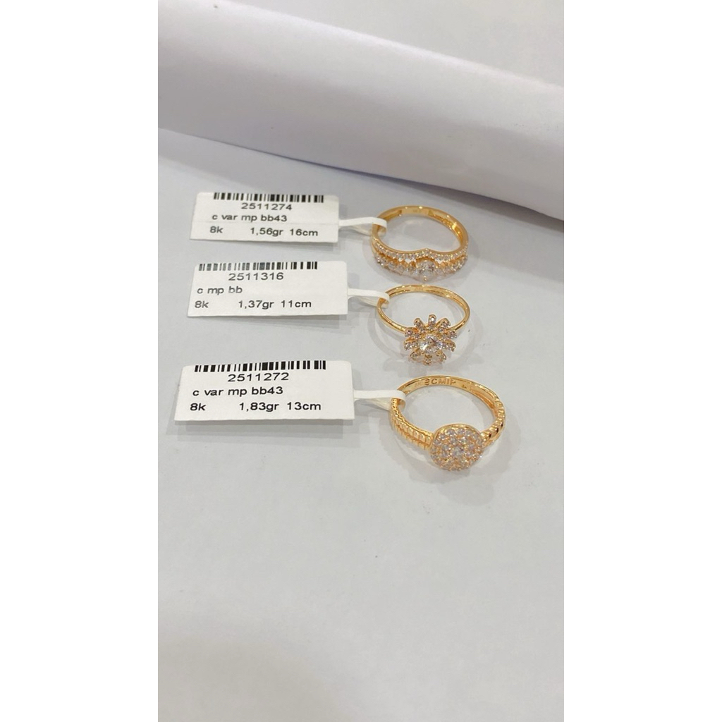 cincin emas kadar 375%