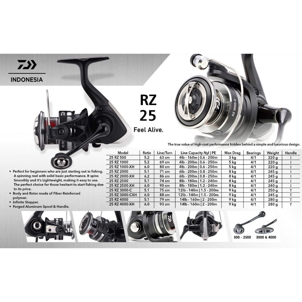 REEL SPINNING DAIWA RZ 500-3000