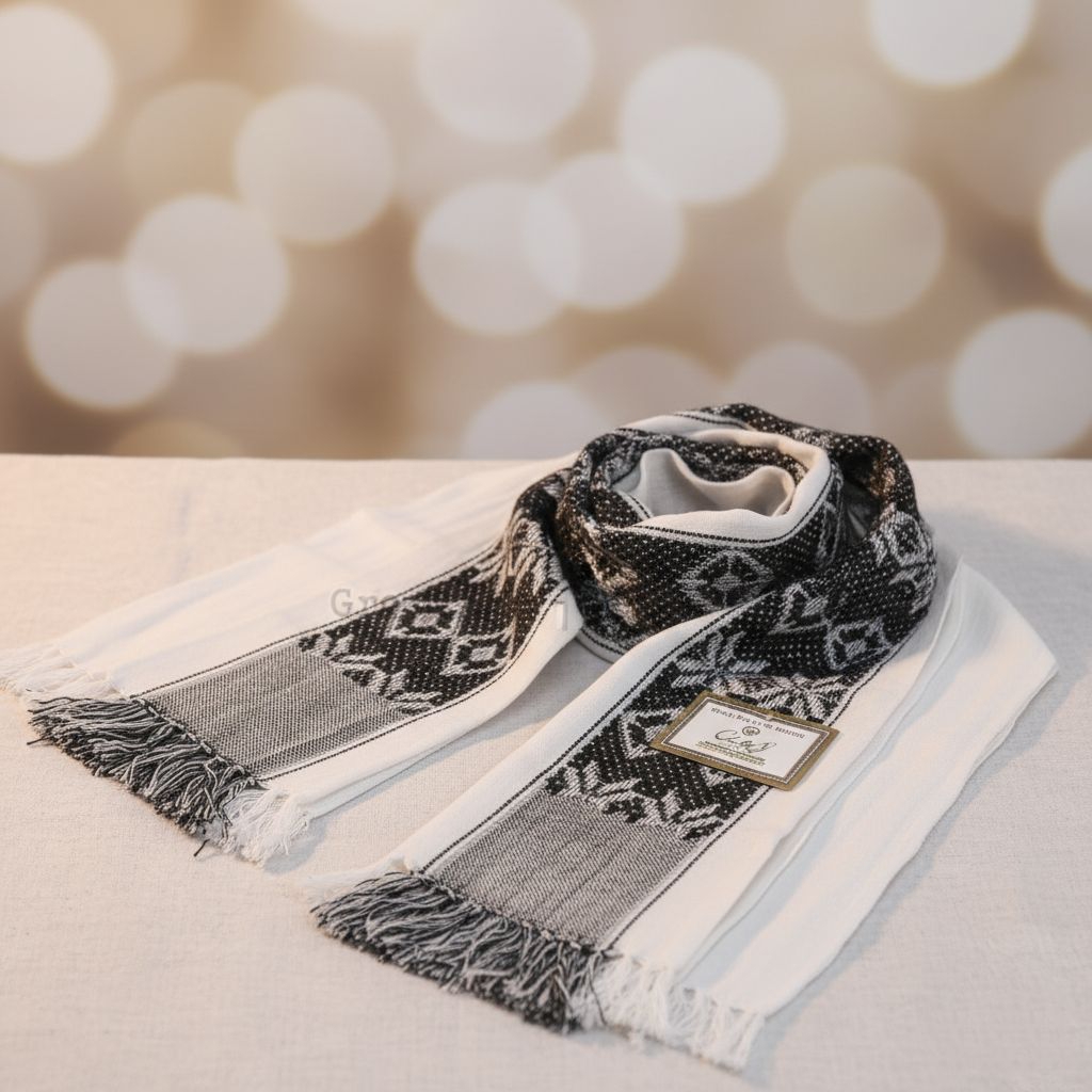 (GBKM) SORBAN PUTIH MURAH/ OLEH OLEH HAJI UMROH/ MOTIF SONGKET/POLOS/JAGUNG PREMIUM