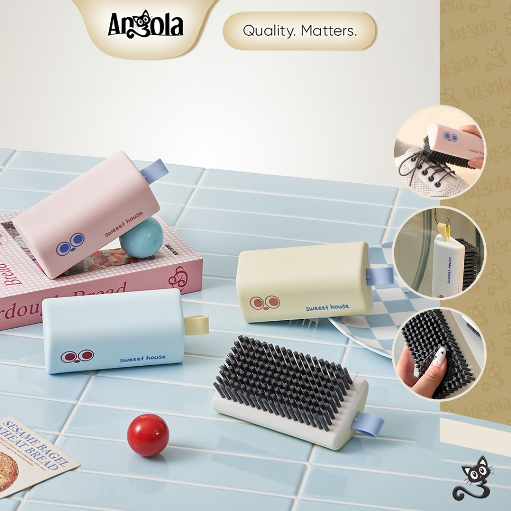 ANGOLA Sikat Baju/Lantai/Sepatu Multifungsi S20 Clothes Brush/Sikat Pakaian Serbaguna Desain Lucu