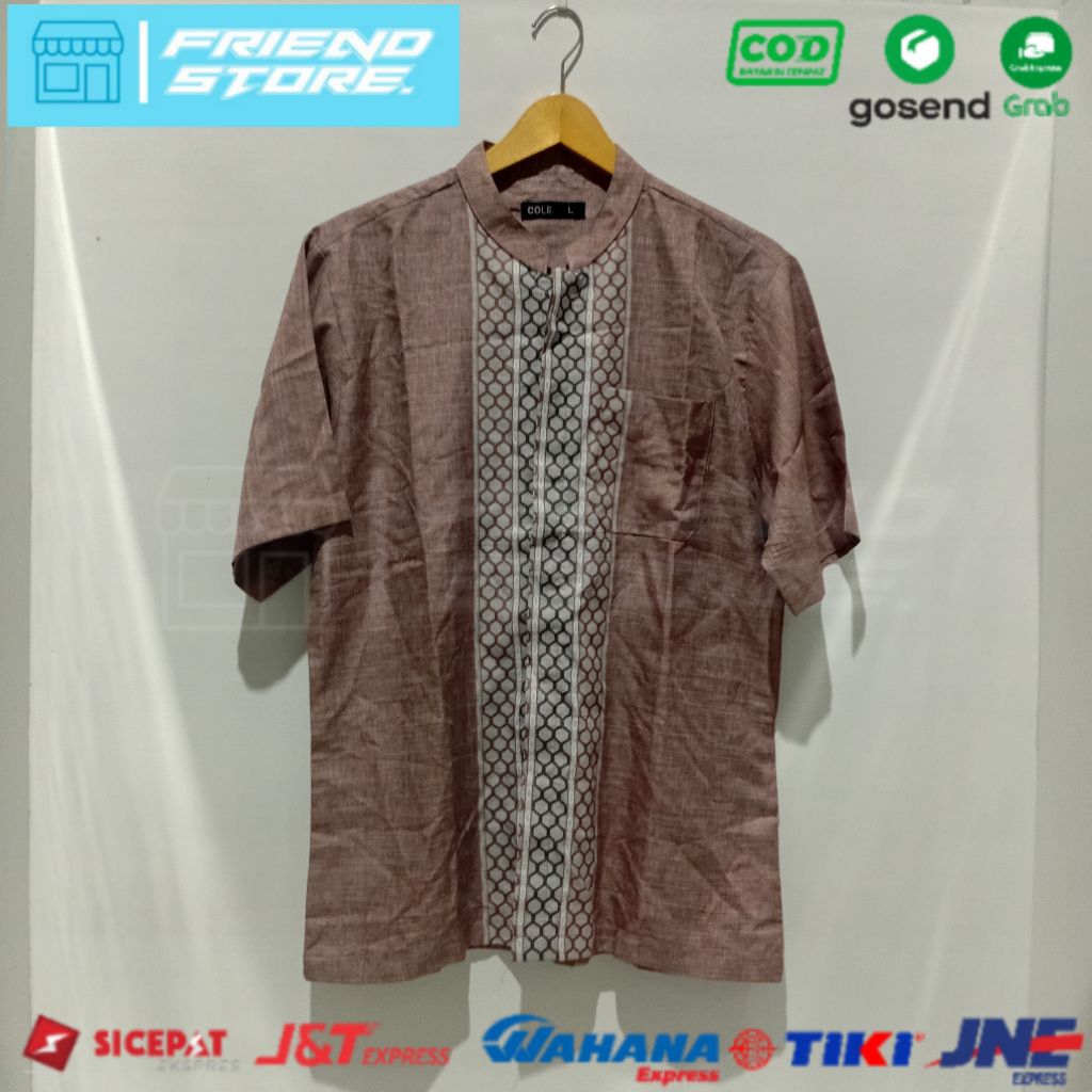 Baju Koko Lengan Pendek Cole Original uk. L (Second)
