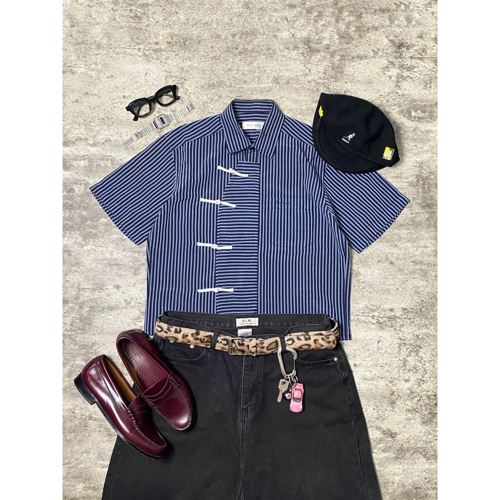 cheongsam boxy shirt