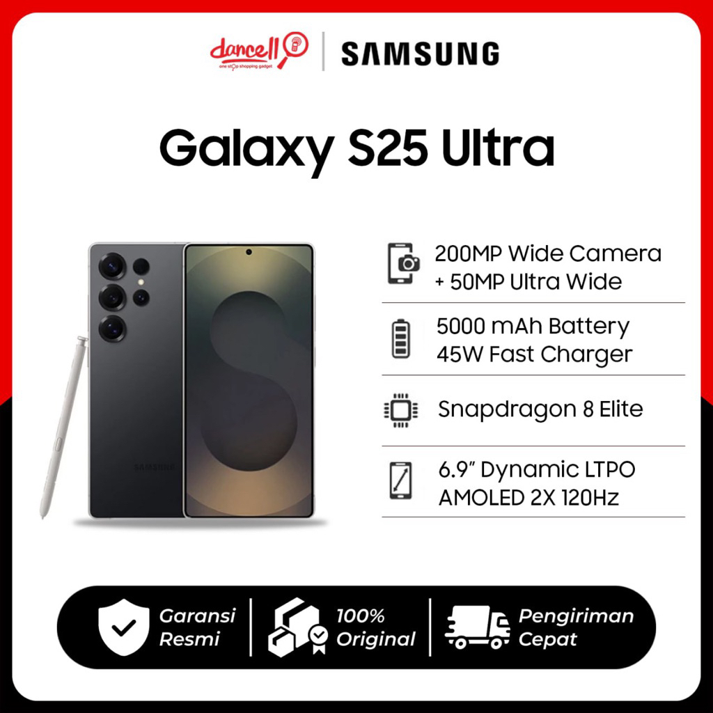 SAMSUNG S25 ULTRA - RAM 12/256 GB & RAM 12/512 GB - Garansi Resmi Samsung