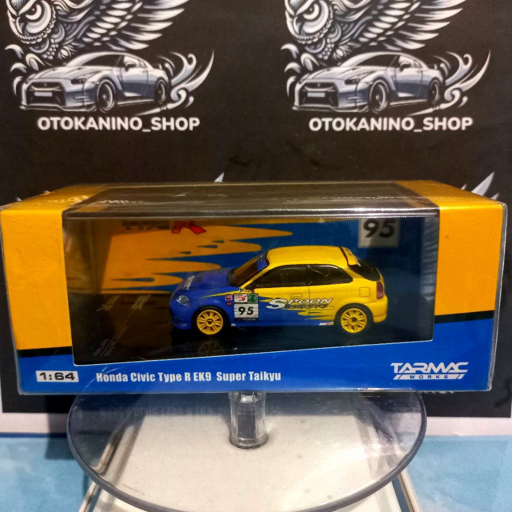 Tarmac Honda Civic Type-R EK9 Spoon Super Taikyu Blue Yellow