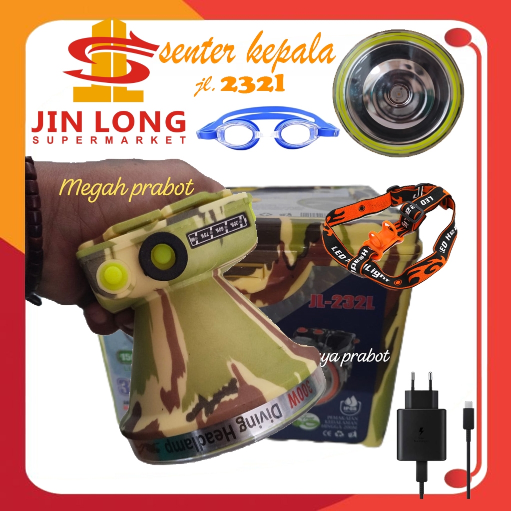 Senter Kepala Selam JINLONG JL-232L 250 Watt