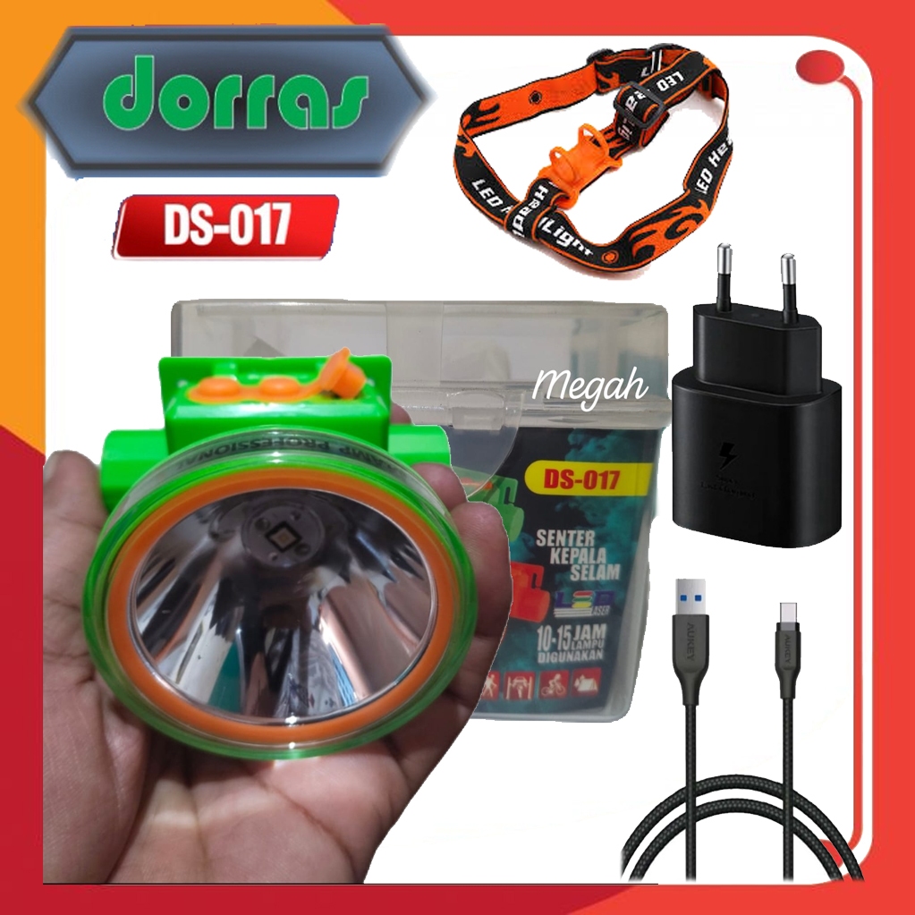DORRAS DS-017 Senter Kepala Selam 50 watt Free Kacamata Selam