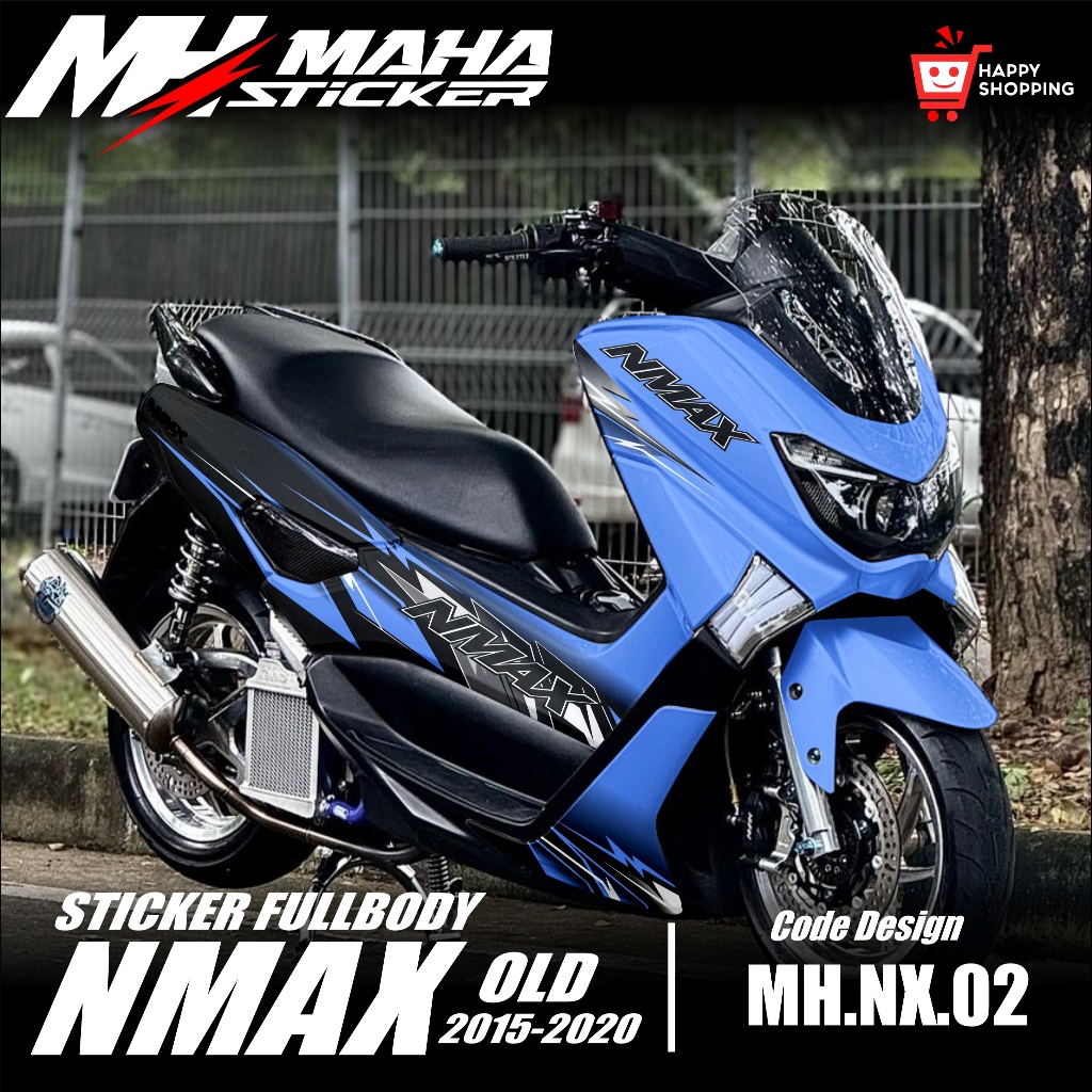 Maha Decal - Decal Sticker Nmax Old Fullbody 2015 2016 2017 2018 2019 Decal Nmax Old Full Body polos