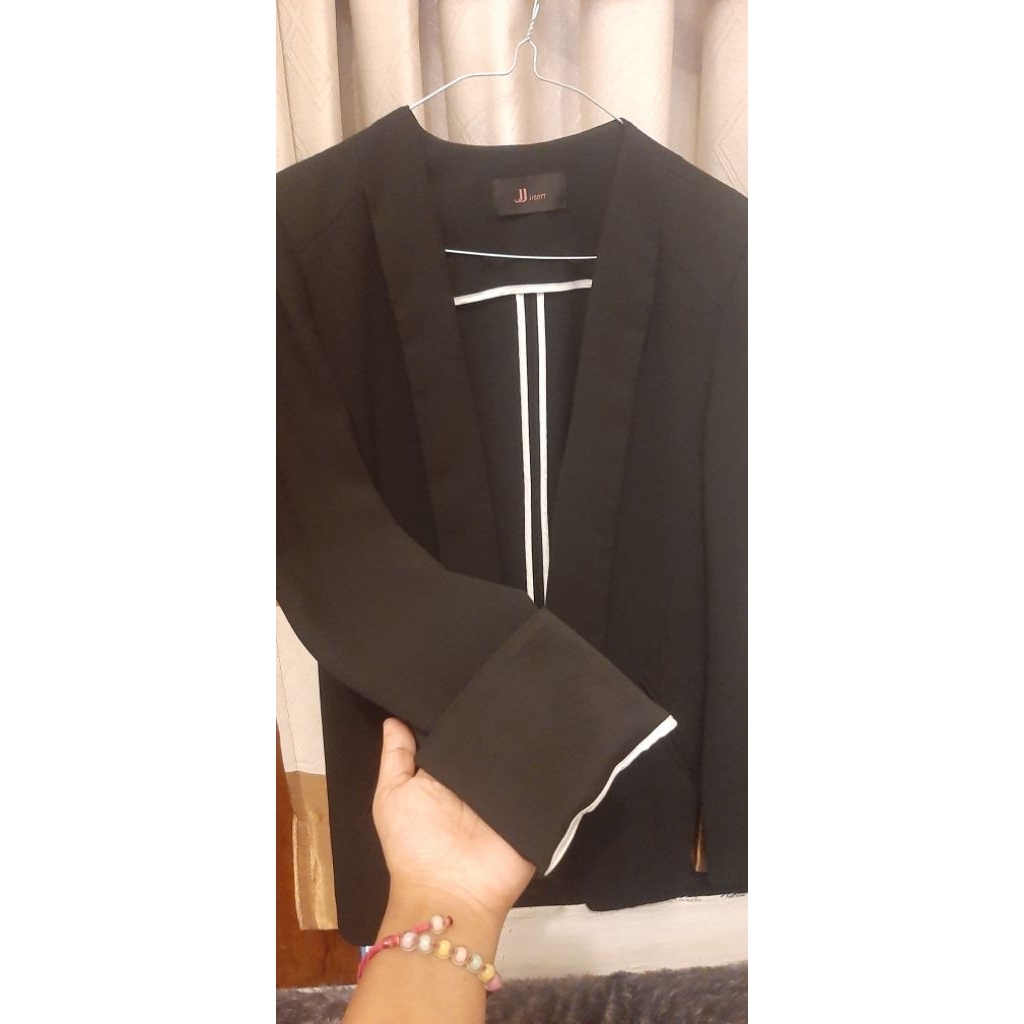 preloves blazer kerja hitam pekat