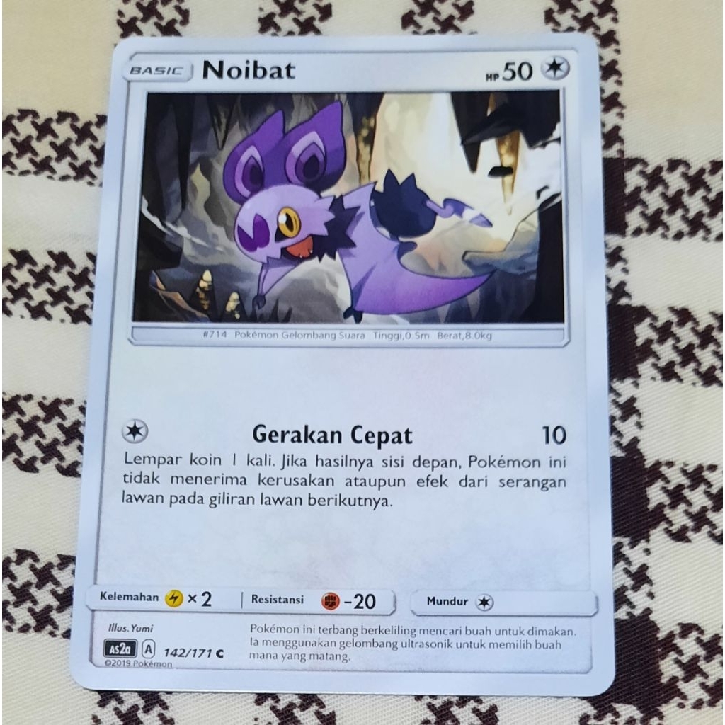 Kartu Pokemon Noibat As2a bahasa indo tcg