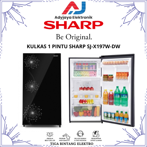 KULKAS SHARP 1 PINTU SJX197WDW