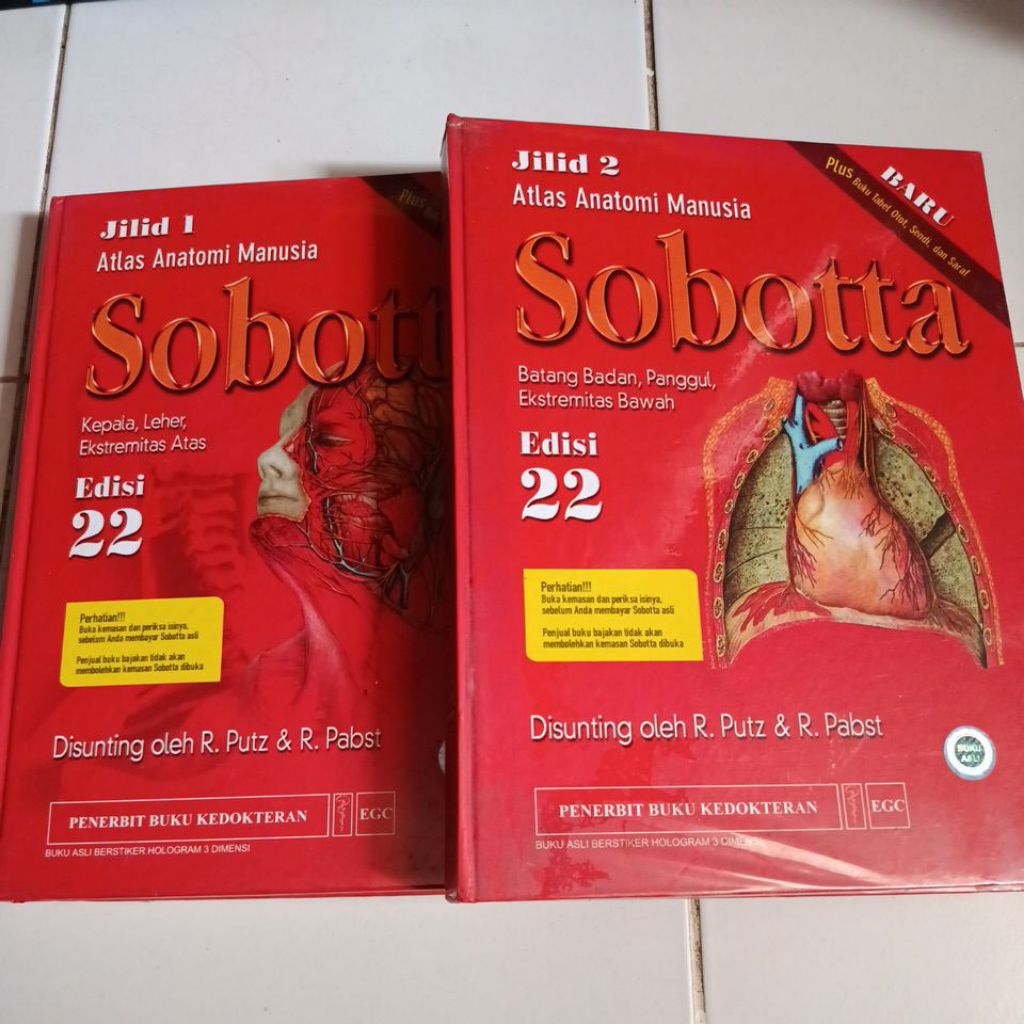 Atlas anatomi Manusia sobotta edisi 22 jilid 1 dan 2