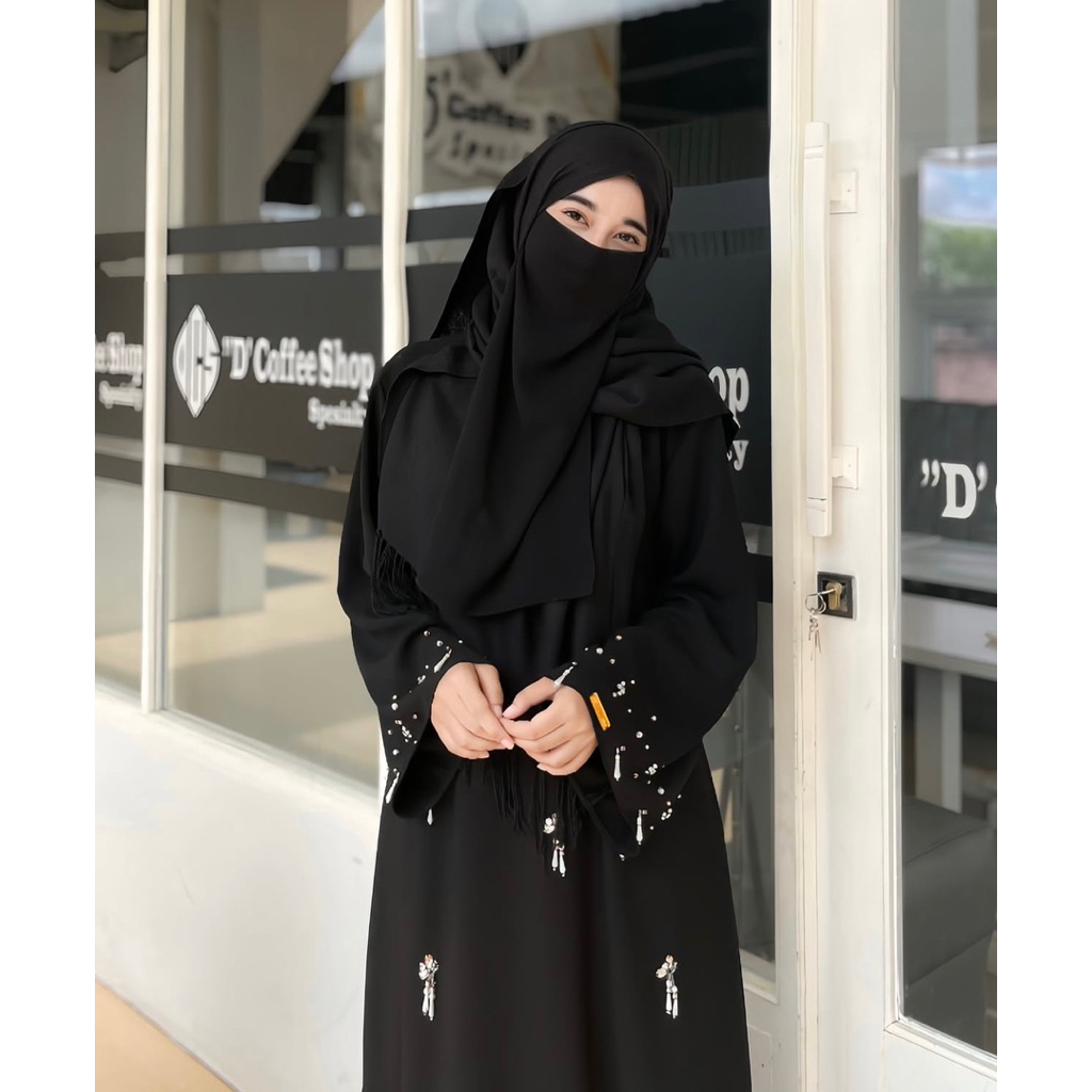 Abaya Ameera/Bahan Ameera premium/Abaya payet