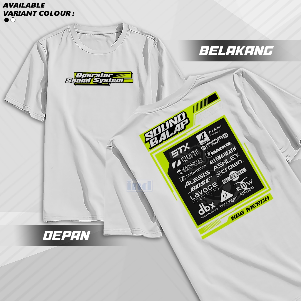 Baju Kaos Operator Sound Balap Sound System Katun