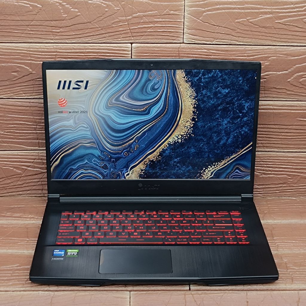 Laptop MSI GAMING GF63 Thin 11UC Intel Core i7-11800H RAM 8GB SSD 512GB RTX 3050 GEN11 144Hz