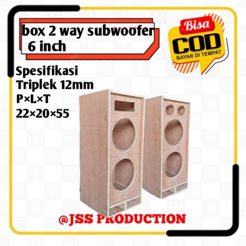 box speaker 6 inch triplek 12mm.