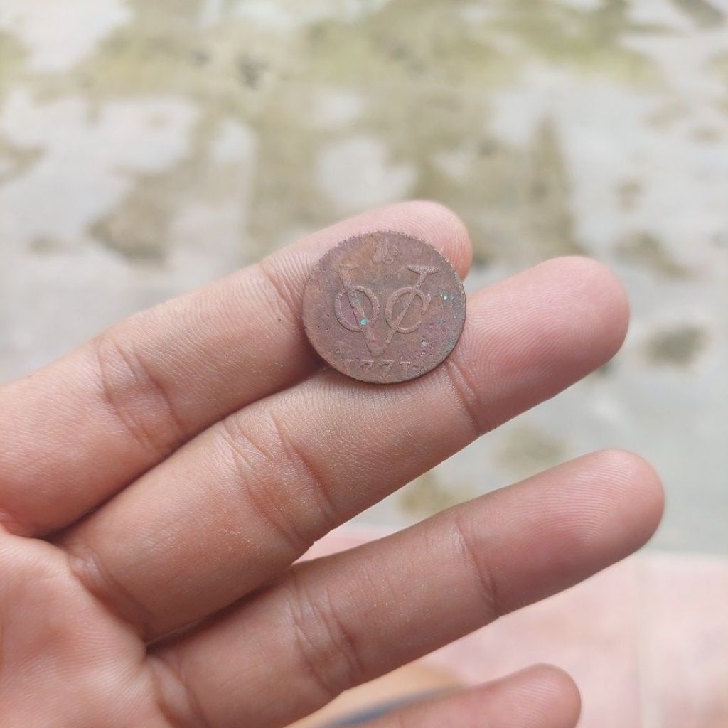 Koin voc Holland 1771 sulit.