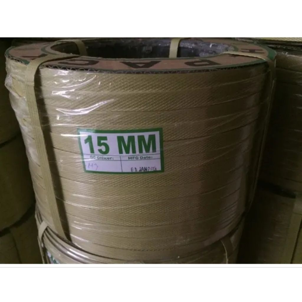 TALI KLEM KLAM/STRAPPING BAND/TALI PACKING 15MM KUNING