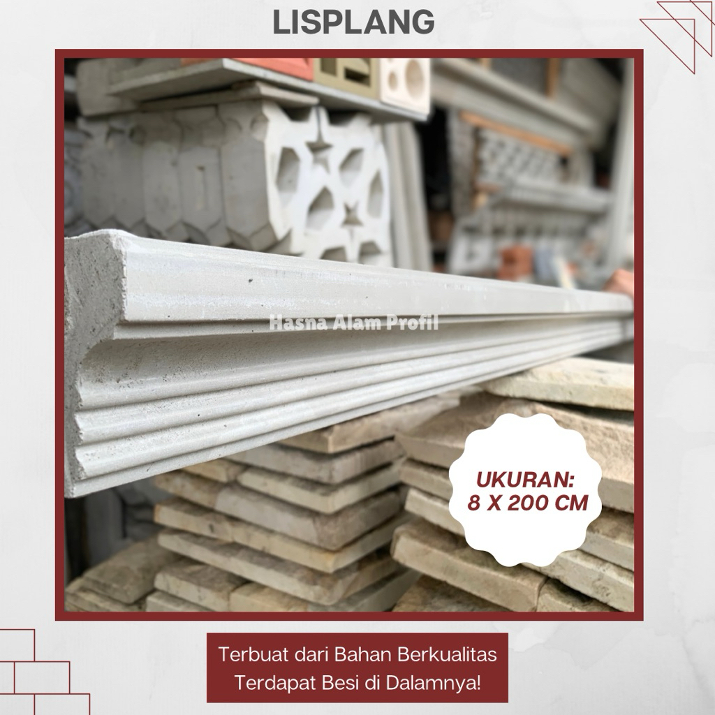 Lisplang Beton 8 x 200 cm – Lis Profil, Lis Profil Beton, lisplang, lis, lis beton, profil beton, li
