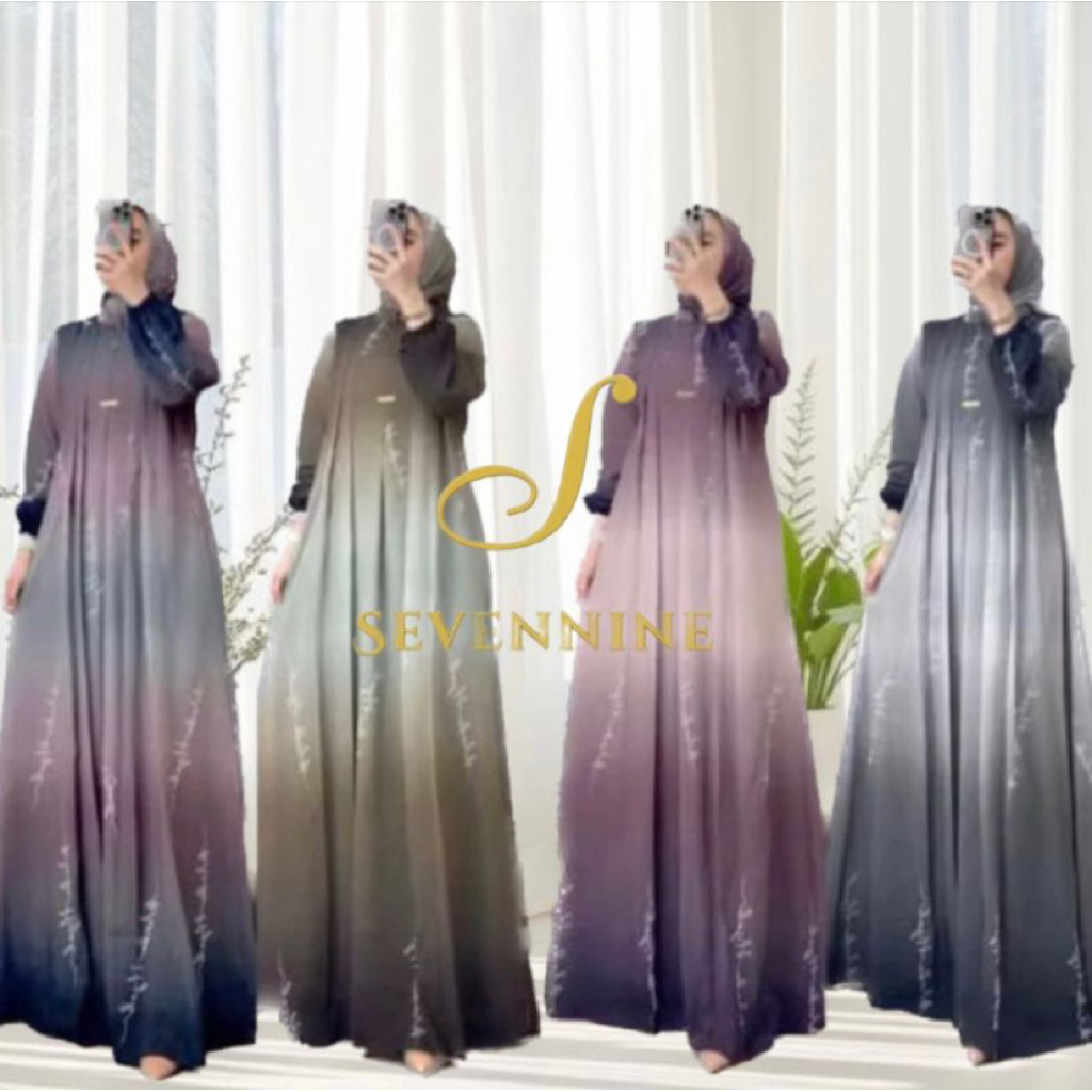 WENDA SET HIJAB GAMIS CERUTY HYGET PREMIUM BAJU MUSLIMAH GAMIS TERBARU