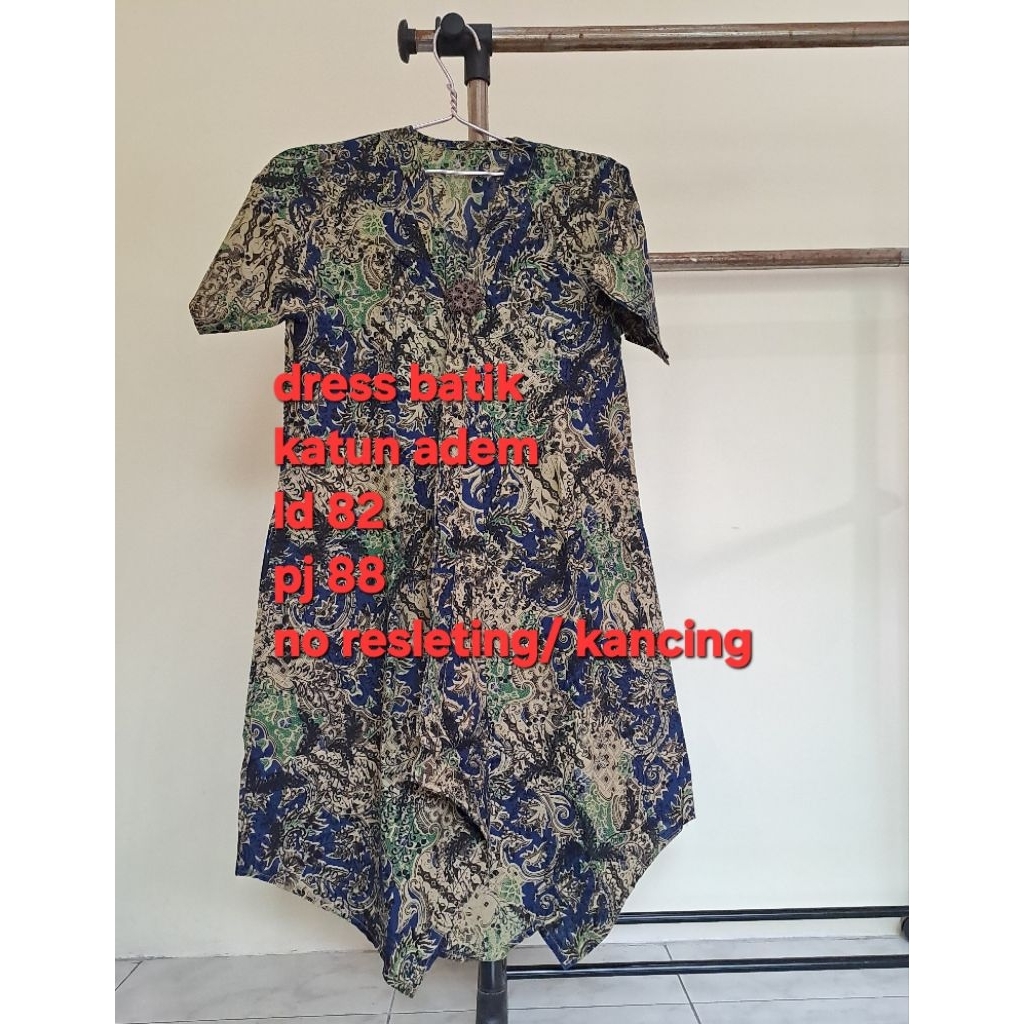 preloved dress batik katun cole katun