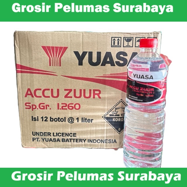 GROSIR Dos Air ZUUR YUASA Air aki merah YUASA DUS Asli