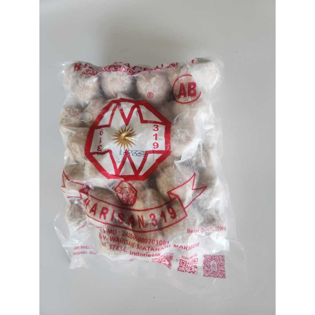 Bakso Warisan AB Baso Sapi Warisan Urat AB Isi 50 Butir