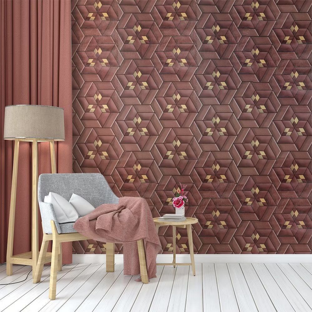 Wallpaper Stiker Dinding Wallpaper Berlian  3D Mewah 7s/d 8m x 45cm