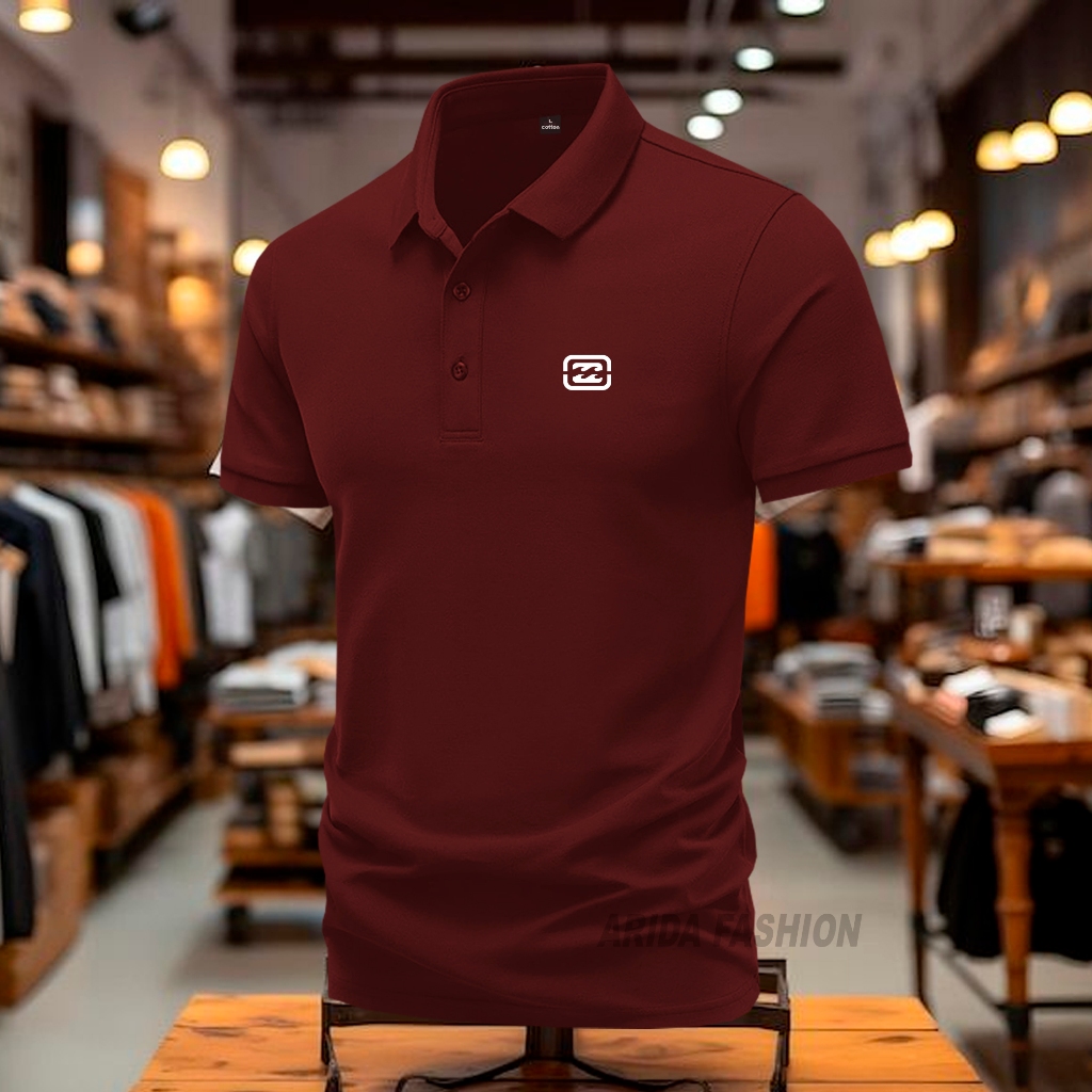 COD T-shrit POLO kerah Distro billabong Kaos Kerah Dewasa Shirt  Kaos Wangki Pria Polo / Kaos Seraga