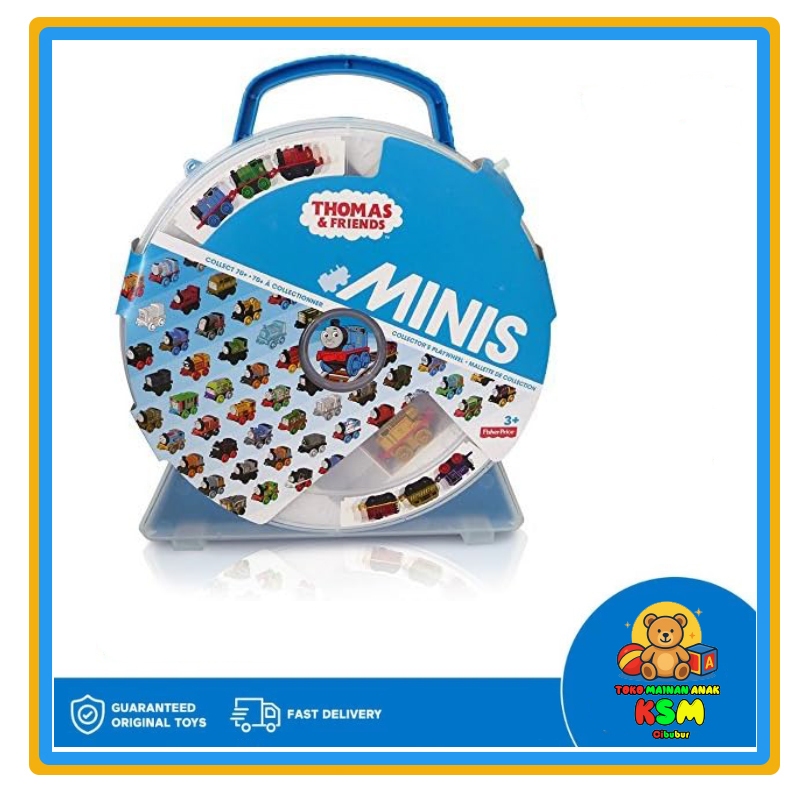 Thomas & Friends Minis Toy Train Carry Case Original – Tempat Penyimpanan Lokomotif Mini