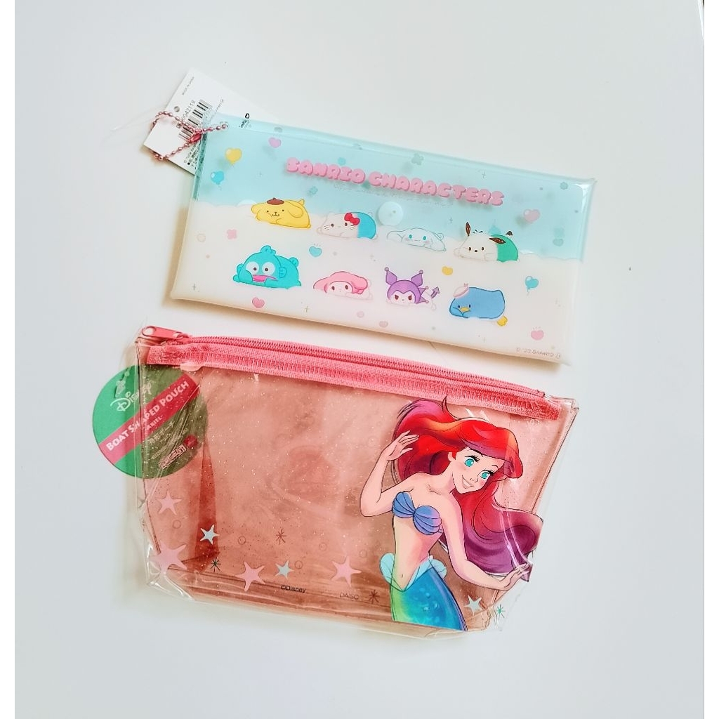 Pouch Tempat Serbaguna Dompet Case Makeup Disney Princess Sanrio Japan