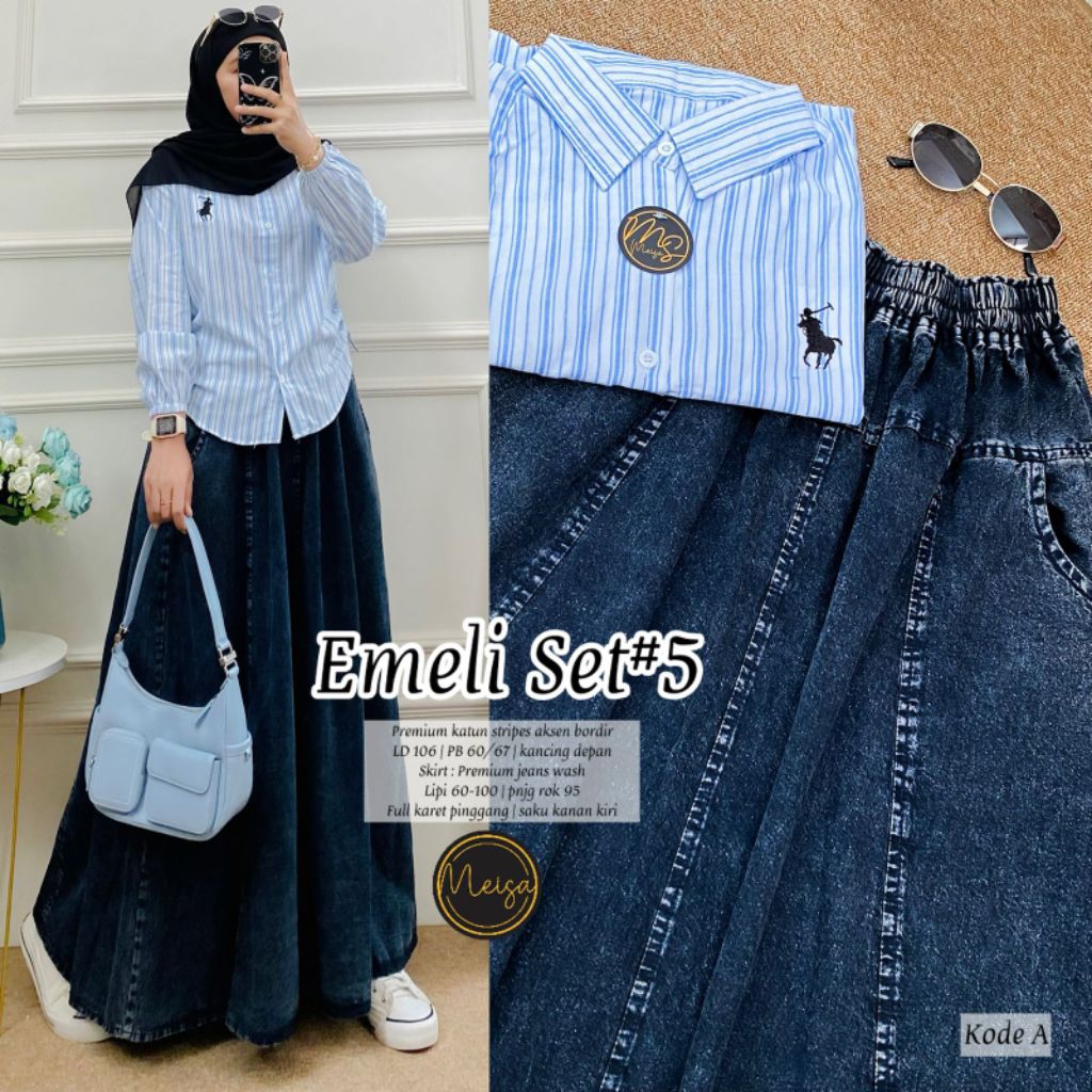 BISA COD GAMIS ZAHWA / EMELI #4#5 SET  BY MEISA STORE
