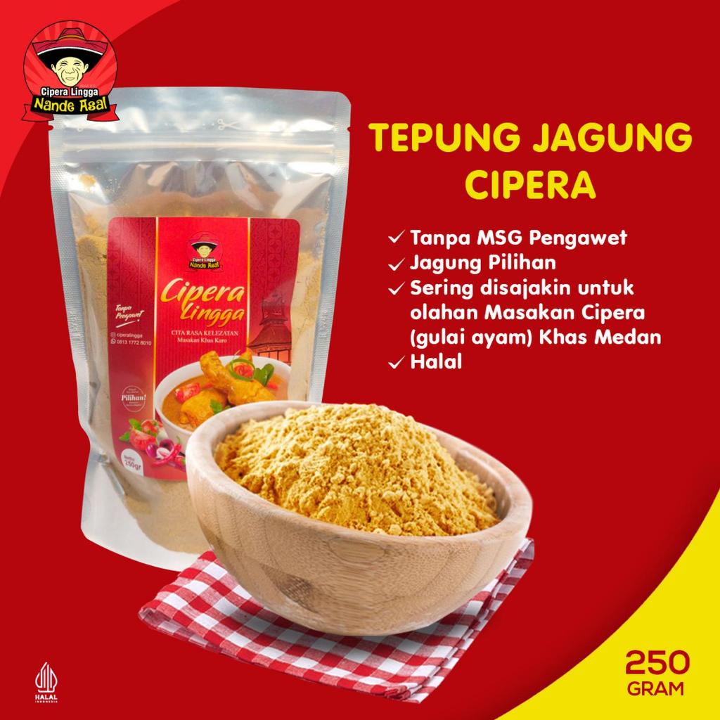 Tepung Jagung 250gram - CTepun Tepung Jagung Asli - Tepung Jagung Cipera - Bubuk Tepung