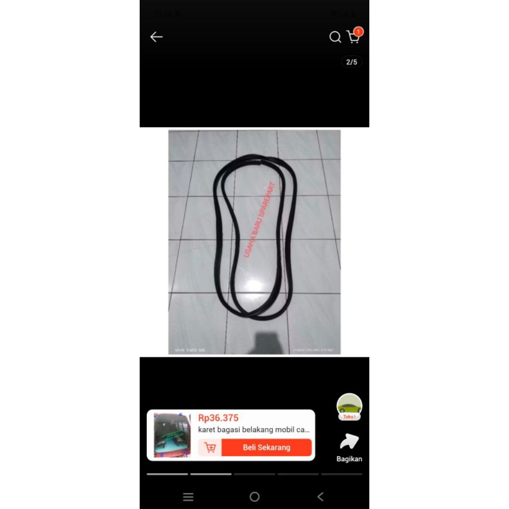 karet bagasi belakang mobil carry minibus original