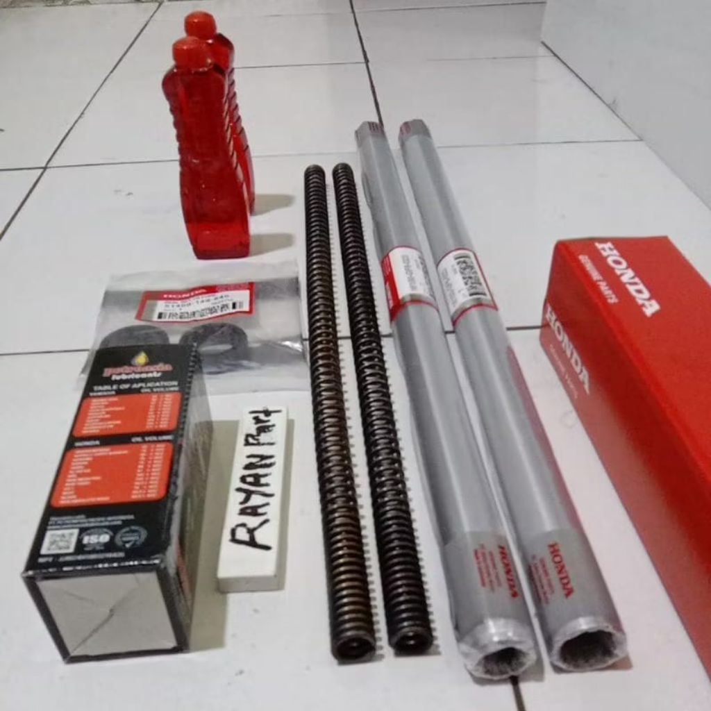 SHOCK DEPAN GF6 HONDA WIN WIN WIN 100 SOK+PER+SIL+OLI ORIGINAL