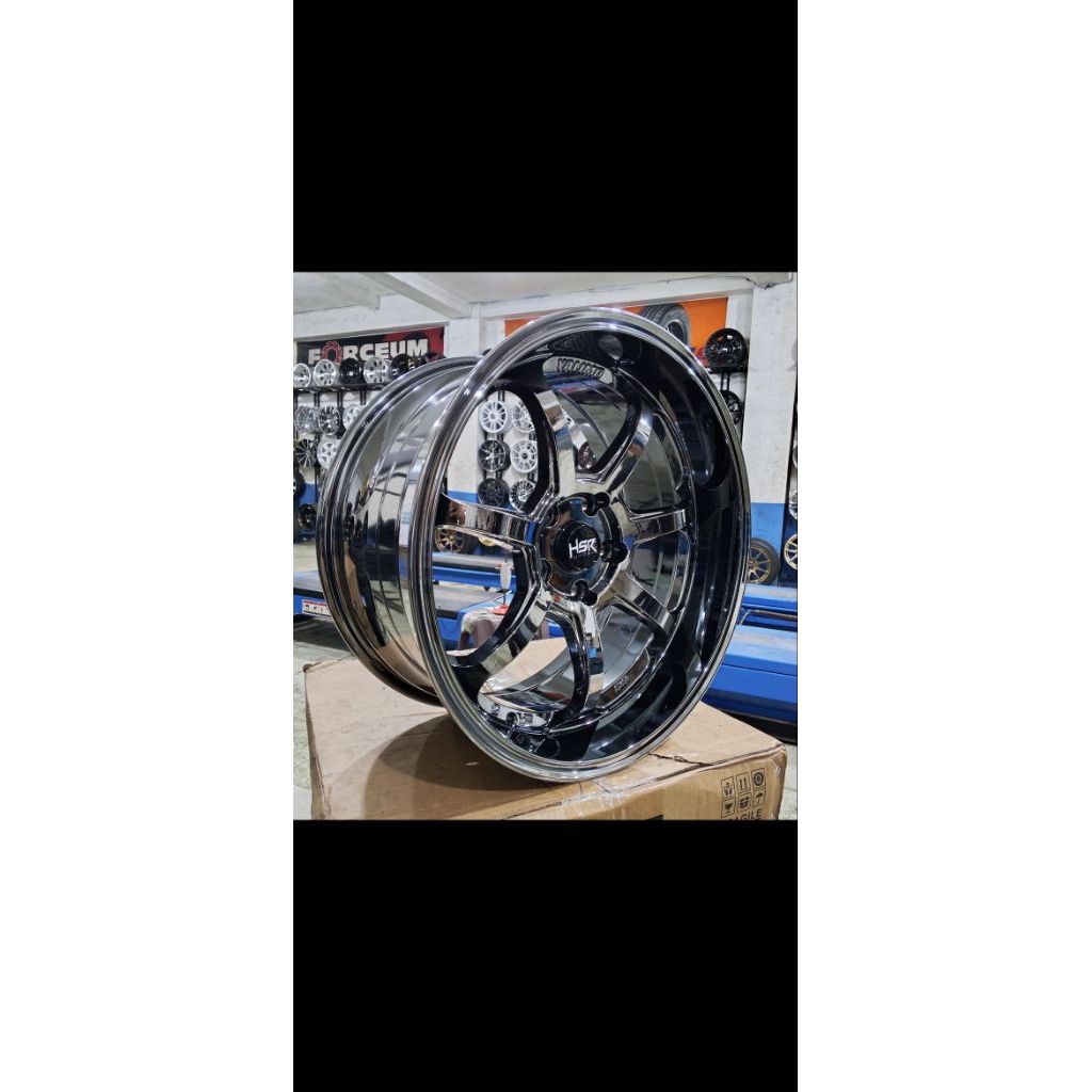 Velg Hsr YALIMO Ring 18 Lubang 5x114.3 Velg Chrome