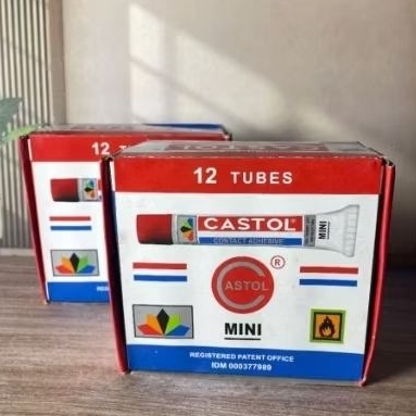 Lem Castol Mini 14 cc "Harga grosir"  perpack 12 pcs
