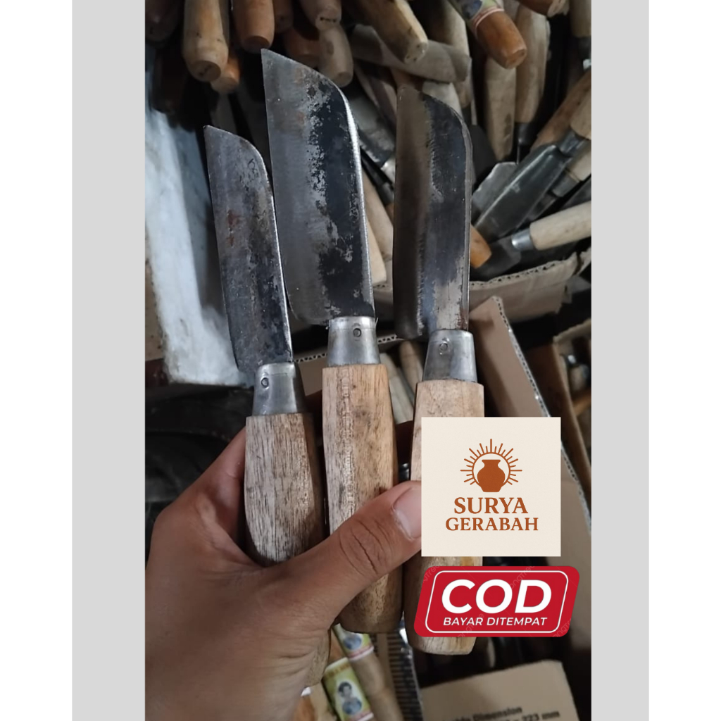 PROMO ISI 4 PISAU BAWANG BILAH LEBAR PISAU DAPUR TAJAM BAHAN BAJA